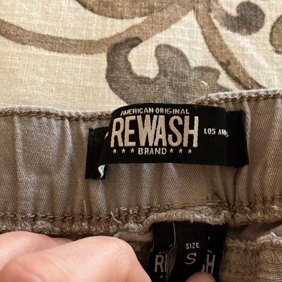 REWASH CLASSIC RISE JOGGERS CARGO JUNIORS WOMEN’S PANTS SIZE S - Picture 2 of 9